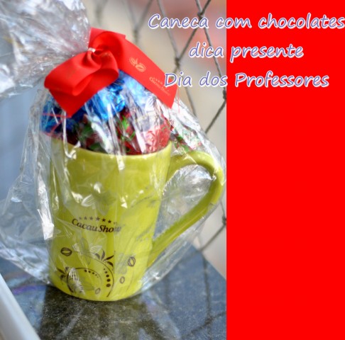 Chocolate Cacau Show presente para professor