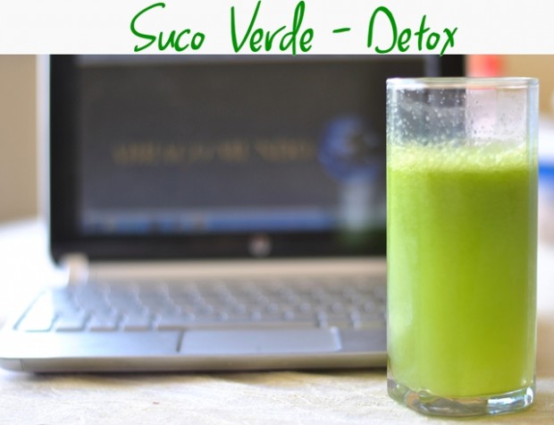 receita de suco verde "detox"